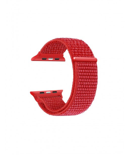 BRACELET POUR APPLE WATCH 42/44/45/49MM ET URBAN / URBAN +  COMFY ROUGE KSIX