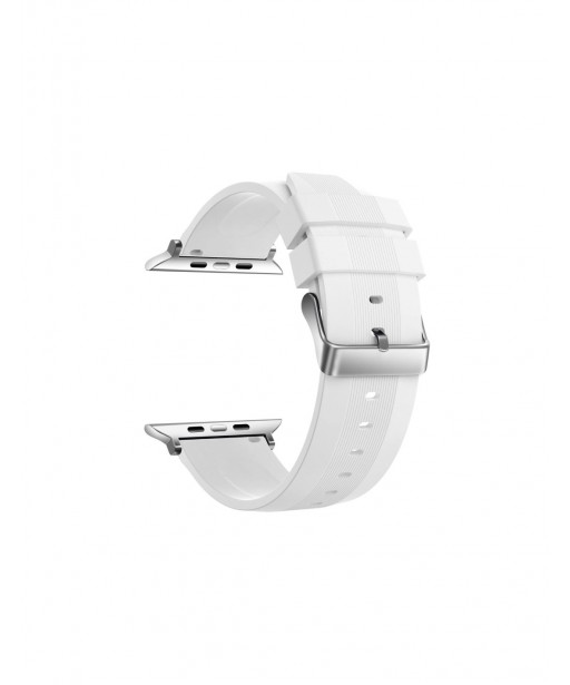 BRACELET POUR APPLE WATCH 38/40/41MM ET URBAN MINI BUCKLE BLANC KSIX