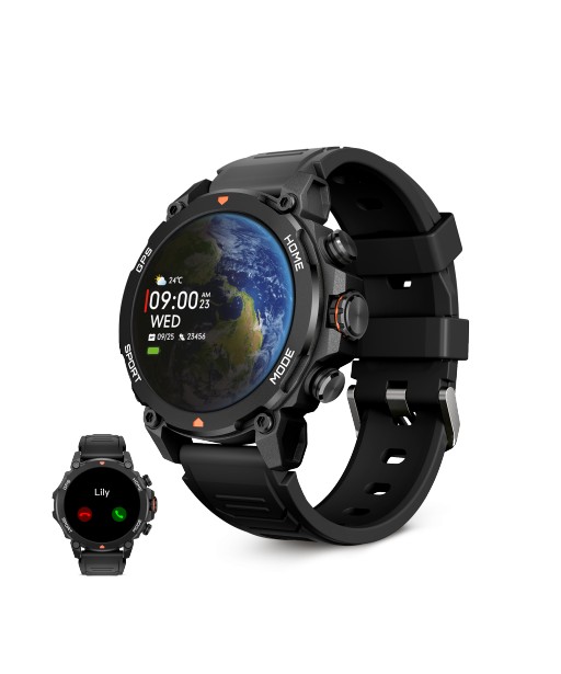 MONTRE CONNECTEE EXPLORER GPS NOIRE KSIX