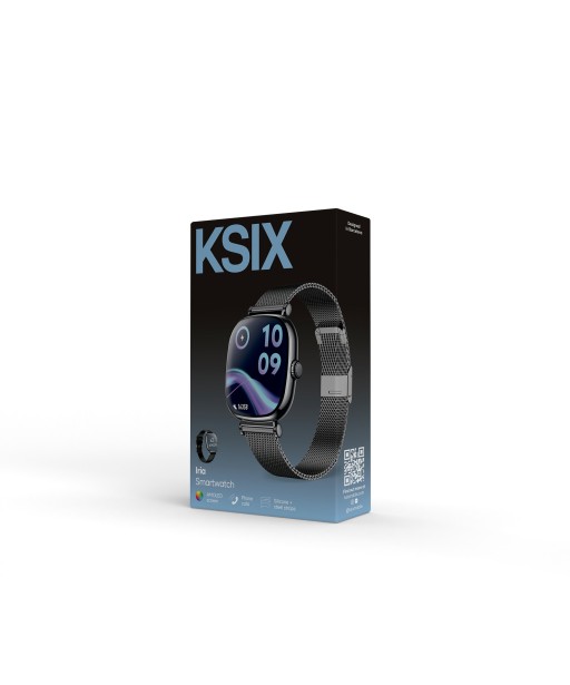 MONTRE CONNECTEE IRIA SILVER AND BLACK KSIX