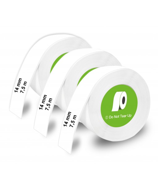 PACK DE 3 ROULEAUX ÉTIQUETTES SANS FIN BLANCHES OLYMPIA