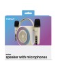 ENCEINTE NOMADE BT KARAOKE DOUBLE MICRO AVEC VOICE CONTROL CELLY
