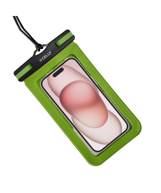 ÉTUI ÉTANCHE IP68 POUR SMARTPHONE XXL 7P VERT CELLY ÉTUI ÉTANCHE IP68 POUR SMARTPHONE XXL 7P VERT CELLY