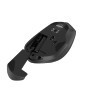 SOURIS SANS FIL ET BT 1600DPI SISKIN 2 NOIRE NATEC