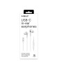 ECOUTEURS INTRAS TYPE C BLANC AVEC MICRO CELLY