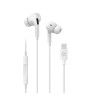 ECOUTEURS INTRAS TYPE C BLANC AVEC MICRO CELLY