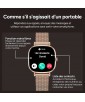 MONTRE CONNECTEE IRIA GOLD AND PINK KSIX