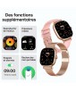 MONTRE CONNECTEE IRIA GOLD AND PINK KSIX