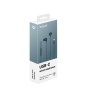 ECOUTEURS INTRAS COLOR  TYPE C BLEU AVEC MICRO CELLY