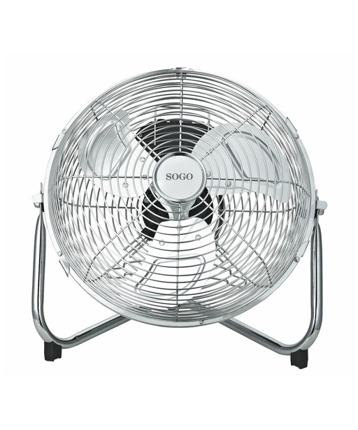 VENTILATEUR DE SOL INDUSTRIEL, CHROME, SOGO