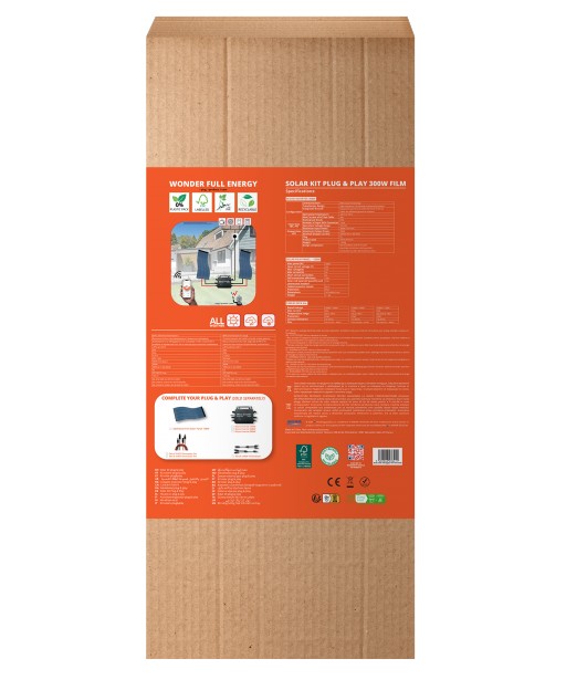 KIT PANNEAU SOLAIRE PLUG AND PLAY 300FM 300W WONDER