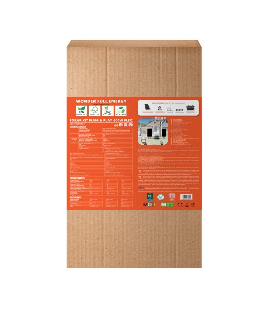 KIT PANNEAU SOLAIRE PLUG AND PLAY 600GL 600W WONDER