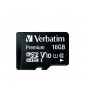 MICRO SDHC 16GB CLASSE 10 AC ADAPT VERBATIM