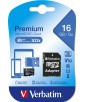 MICRO SDHC 16GB CLASSE 10 AC ADAPT VERBATIM