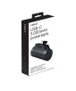 POWER BANK NOIRE AVEC PORT USB C INTEGRE SUPPORT 5000mAh CELLY