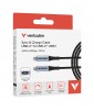 CABLE USB C AVEC ÉCRAN LED CHARGE DATE ET VIDÉO 4K 240W 120CM NOIR VERBATIM