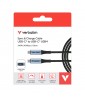 CABLE USB C AVEC ÉCRAN LED CHARGE DATE ET VIDÉO 4K 240W 120CM NOIR VERBATIM