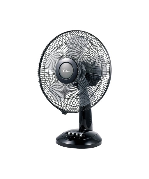VENTILATEUR DE TABLE STYLE diamètre 30 cm, 5 pales 40W NOIR