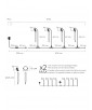 LOT DE 4 SPOTS SMART LED COULEURS IP65 9,5M KSIX