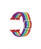 BRACELET POUR APPLE WATCH 42/44/45/49MM ET URBAN / URBAN + LOVE ARC EN CIEL KSIX