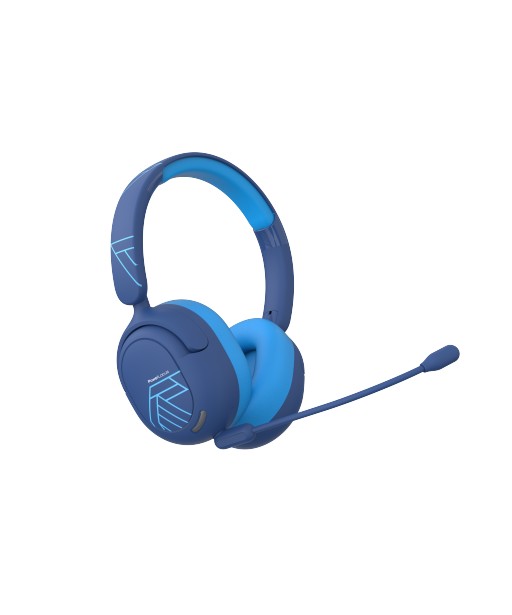 CASQUE BT5 ARCEAU LION AVEC MICRO BLEU  POWERLOCUS