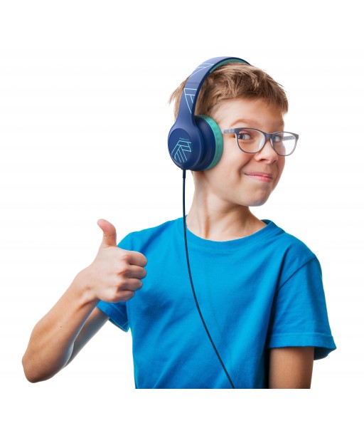 CASQUE FILAIRE ARCEAU PLED KIDS BLEU  POWERLOCUS