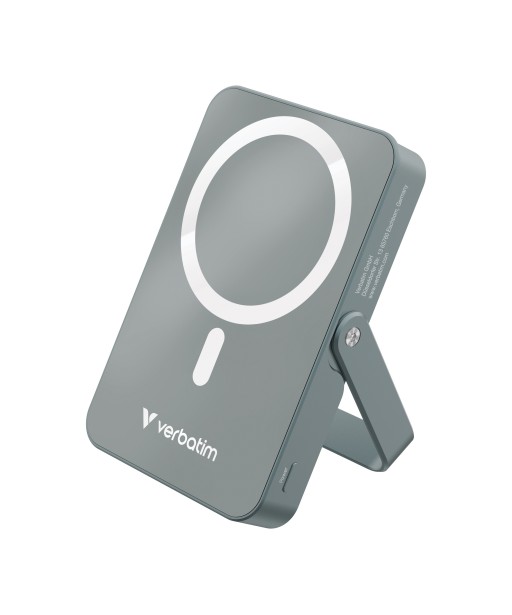 POWER BANK CHARGE N GO  MAGSAFE 10000mAh AVEC STAND GRIS VERBATIM