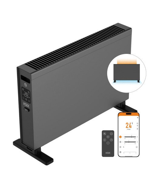 CHAUFFAGE  CONVECTION CONNECTÉ NOIR BLAZE KSIX