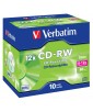 PACK DE 10 CD-RW CRYSTAL VERBATIM