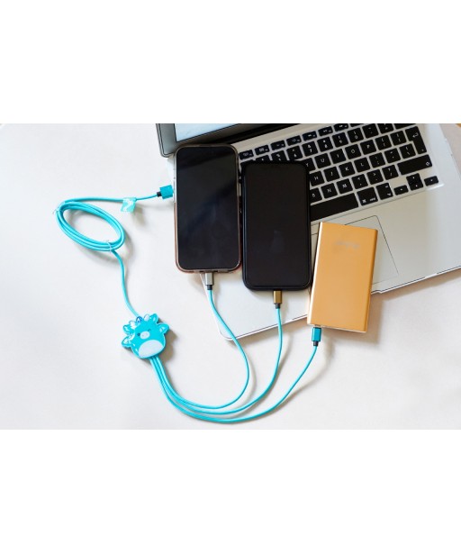CABLE DE CHARGE 3EN1 1,2M TATIANA SQUISHMALLOWS