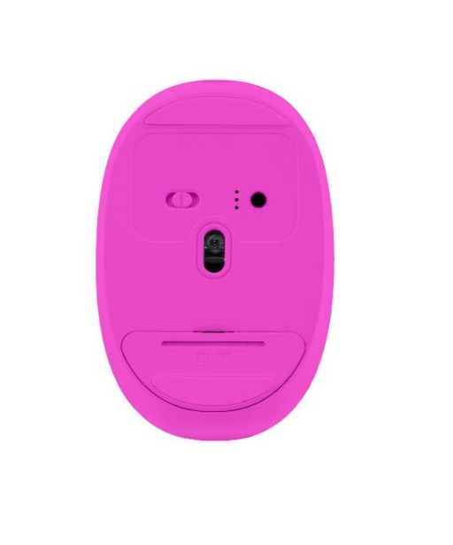 SOURIS SANS FIL ET BT SILENCE 1600DPI BLANCHE ROSE NILOX