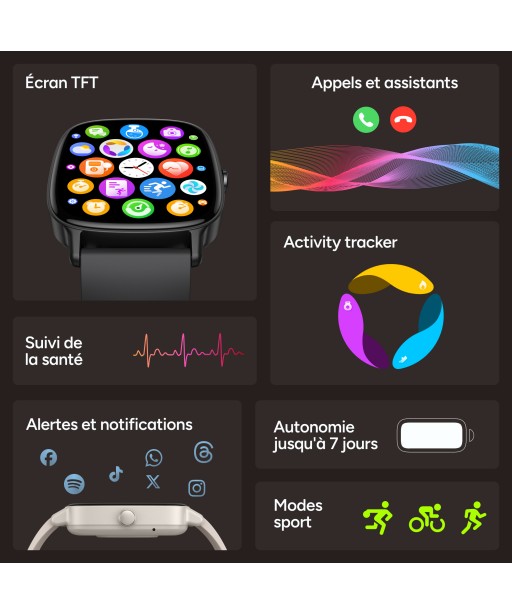 MONTRE CONNECTEE PULSE ROSE KSIX