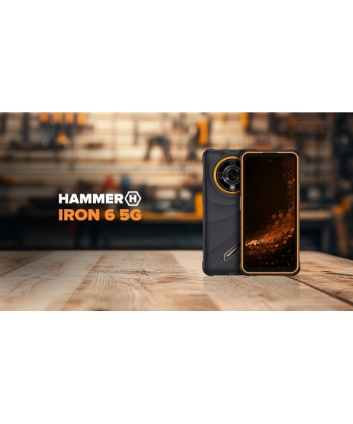 TELEPHONE IRON 6 5G 8/256 NOIR ORANGE HAMMER