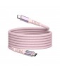 CABLE MAGNETIQUE ENROULABLE TYPE C 100W 1,2M ROSE VERBATIM