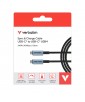 CABLE USB C CHARGE DATE ET VIDÉO 4K 240W 120CM NOIR VERBATIM