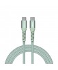 CABLE MAGNETIQUE ENROULABLE TYPE C 100W 1,2M VERT VERBATIM