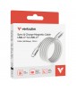 CABLE MAGNETIQUE ENROULABLE TYPE C 100W 1,2M GRIS VERBATIM