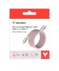 CABLE MAGNETIQUE ENROULABLE TYPE C 100W 1,2M ROSE VERBATIM