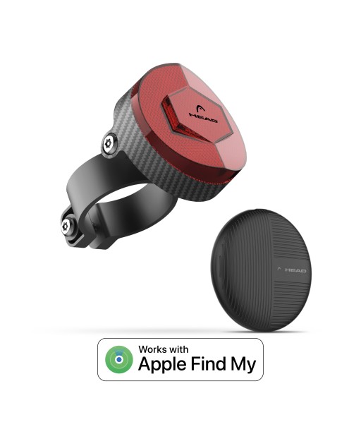 RÉFLECTEUR LOCALISATEUR DE VÉLO MYTAG NOIR HEAD