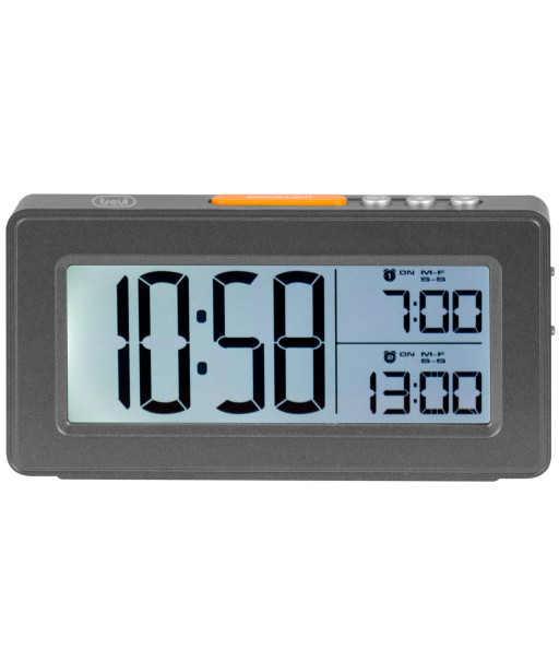 HORLOGE REVEIL NUMÉRIQUE SLD 3P40 NOIR TREVI