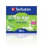 PACK DE 10 CD-RW CRYSTAL VERBATIM