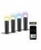 LOT DE 4 BALISES SMART LED COULEURS IP65 9,5M KSIX