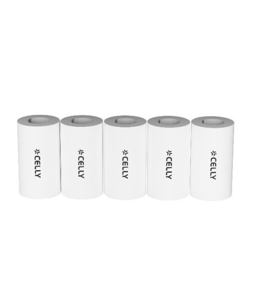 PACK DE 5 ROULEAUX DE PAPIER THERMIQUE 35MM CELLY