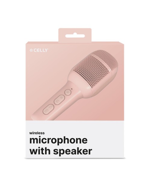 MICRO KARAOKE AVEC VOICE EFFECT ROSE CELLY