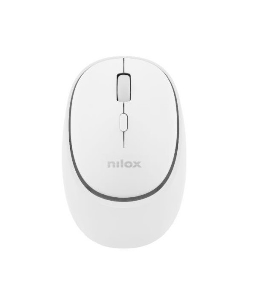 SOURIS SANS FIL ET BT SILENCE 1600DPI BLANCHE NILOX