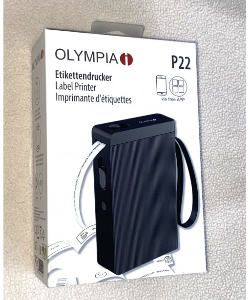 IMPRIMANTE D'ÉTIQUETTE CONNECTÉE P22 BLANCHE OLYMPIA