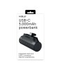 POWER BANK NOIRE AVEC PORT USB C INTEGRE SUPPORT 5000mAh CELLY