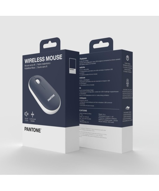 SOURIS SANS FIL BLEUE PANTONE