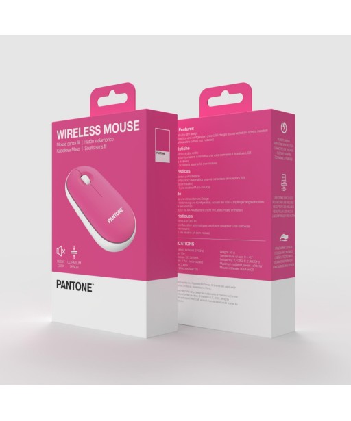 SOURIS SANS FIL ROSE PANTONE