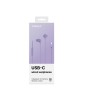 ECOUTEURS INTRAS COLOR  TYPE C VIOLET AVEC MICRO CELLY